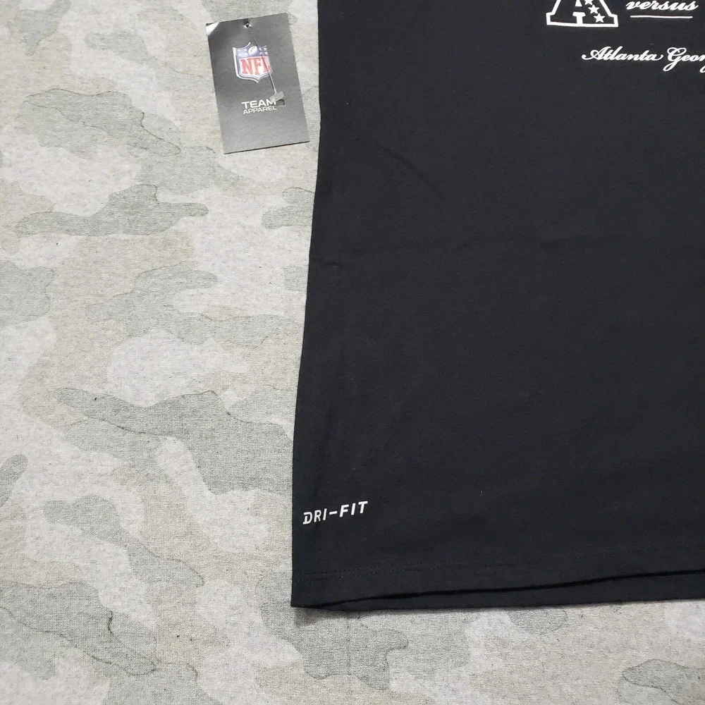 Atlanta Shirt Mens Medium Black Nike Super Bowl Short Sleeve‎ NWT
